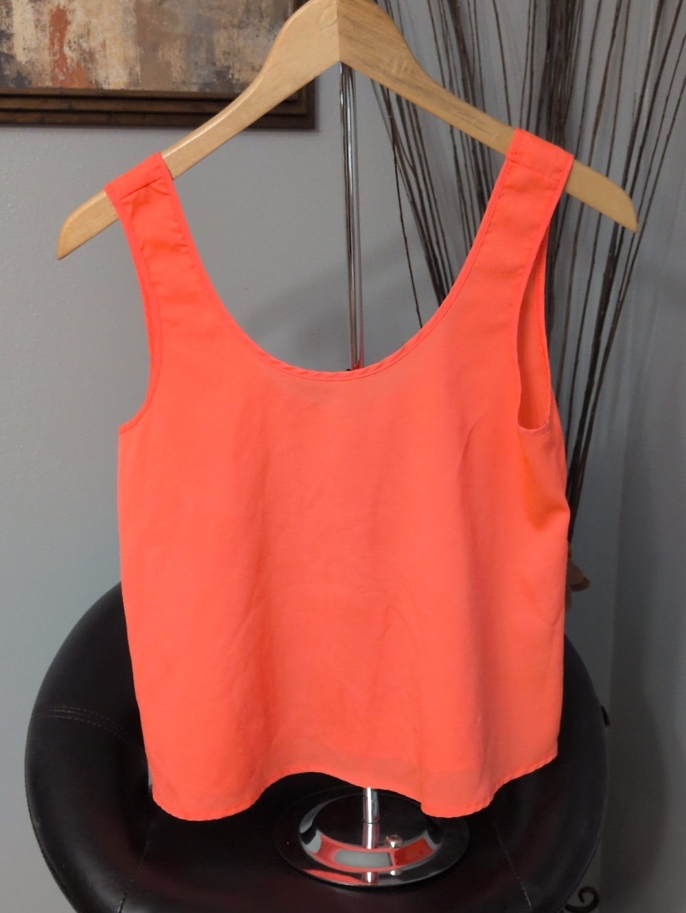 one clothing Coral Scoop-Neck Tank Top